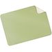 AiQInu Bureaumat, 280 x 200 mm, bureauonderlegger, bureauonderlegger voor laptop, muismat en toetsenbord, dubbelzijdig, beige en groen