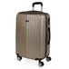 ITACA Middelgrote Koffer Medium Trolley Reiskoffer Lichtgewicht ABS Harde Schaal 4 Wielen Cijferslot Champagne