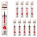 OEM ZENTO vulstift, 0,5 mm, rood, 10 stuks, op waterbasis