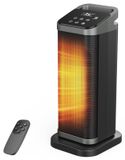 Chauffage céramique PTC avec ventilateur, 2000 W, 3 positions, minuterie, oscillation, télécommande