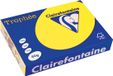 Clairefontaine Trophée Intens, papier coloré, A4, 80 g, 500 feuilles, jaune soleil 5 pièces