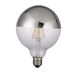 LightED LED-gloeilamp met spiegeleffect E27, 6 W, zilver, 125 x 170 mm