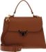 Coccinelle Dew Grained Leather Handbag Cuir Lichtbruin
