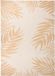 Tapis d'extérieur avec motif de feuilles tissé plat 120x170 cm