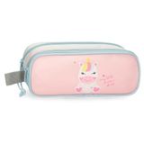 Roll Road Happy Pets dubbele etui, meerkleurig, 23 x 9 x 7 cm, polyester, 1,45 l