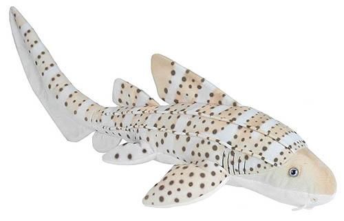 Wild Republic Zebra Shark Knuffel Wit/Beige