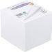 Papierblok kubus gelijmd 80g 90x90x90mm wit papier