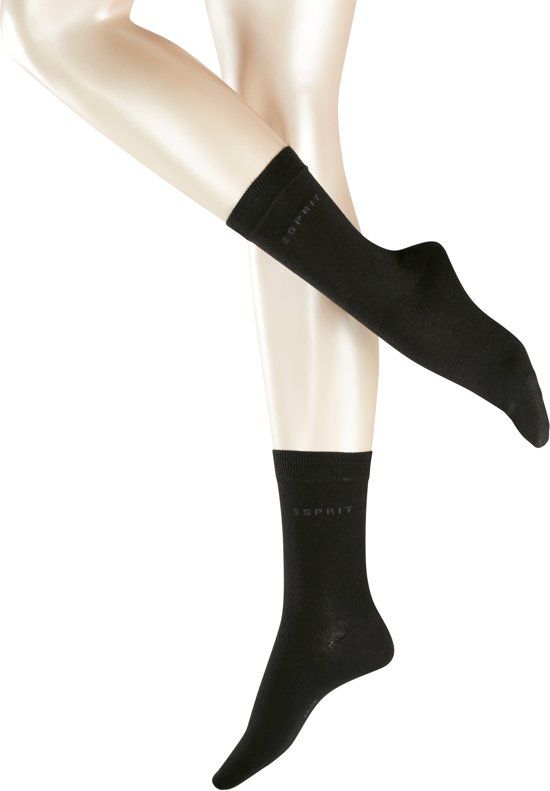 Esprit Uni sokken Dames 2 PACK 18531 - Zwart - 35-38