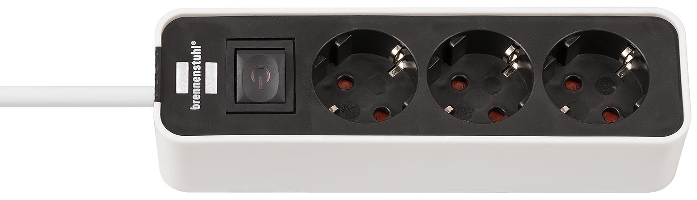 Brennenstuhl Stekkerdoos - 1,5 m - Zwart/Wit