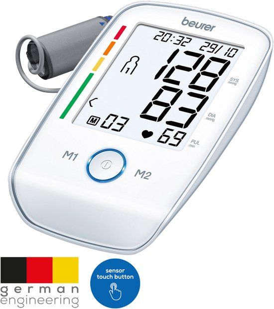 Beurer BM 45 Comfort Bloeddrukmeter - Bovenarm - XL display - Klinisch gevalideerd