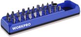 WORKPRO WP433056 Organiseur de embouts magnétiques – Capacité 38 embouts et 1 adaptateur