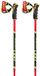 Leki Alpino Venom GS 3D Bâtons de ski 135 cm Rouge vif / Noir / Jaune fluo
