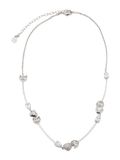 Swarovski Idyllia ketting, Hart met pijl, Wit, Rodium toplaag