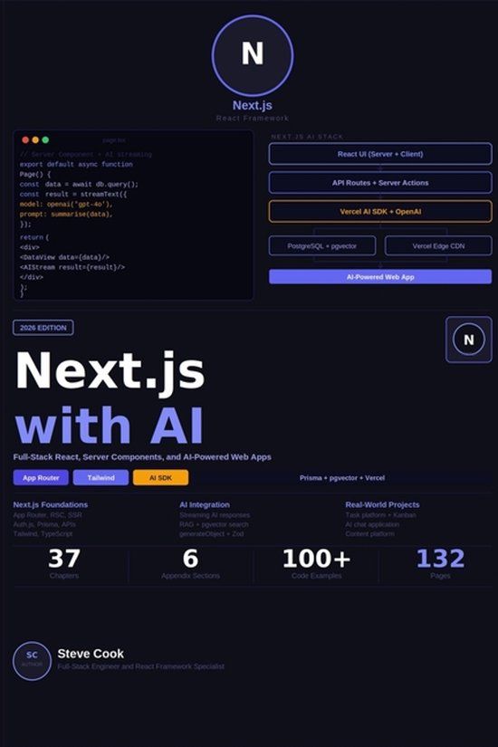 Next.js Libri GmbH Next.js with AI: A Complete Beginner's Guide to Next.js, Full-Stack React Development, and AI-Powered Web Applications