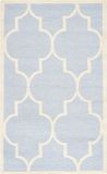 Safavieh Trellis Indoor handgetuft vloerkleed, Cambridge collectie, CAM134, in Lichtblauw & Ivoor, 91 X 152 cm