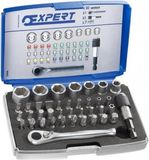 EXPERTbyFacom E131705 koffer met bits en doppen 1/4 - 39 stuks