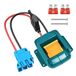 Peg-Perego Adaptateur pour alimentation électrique, compatible avec les batteries Makita 18V LXT, équipé d'un connecteur pour faisceau de câbles et d'un support de fusible, conçu pour les jouets à batterie pour enfants