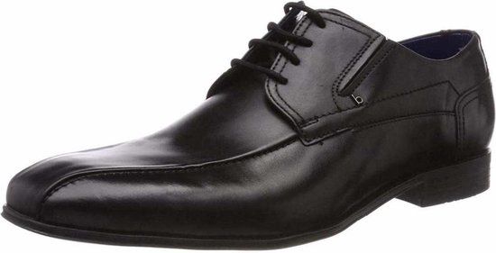 Bugatti Veterschoenen Heren Zwart Maat 41 - Casual Schoenen - Leer - Herfst/Winter 2018