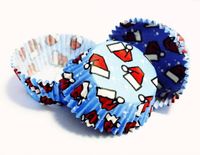 PME Cake Ltd PME Cake Mini Cupcake Baking Cases - Santa Hats - pk/100