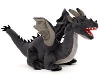 Uni-Toys - Draak grijs - 34 cm