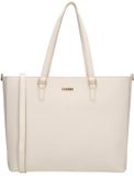 Charm London Birmingham Hand & Schoudertas Shopper 15,6 inch Laptopvak - Crème