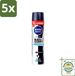 Nivea Men Deospray Invisible Black & White Active 250 ml - 5 Stuks