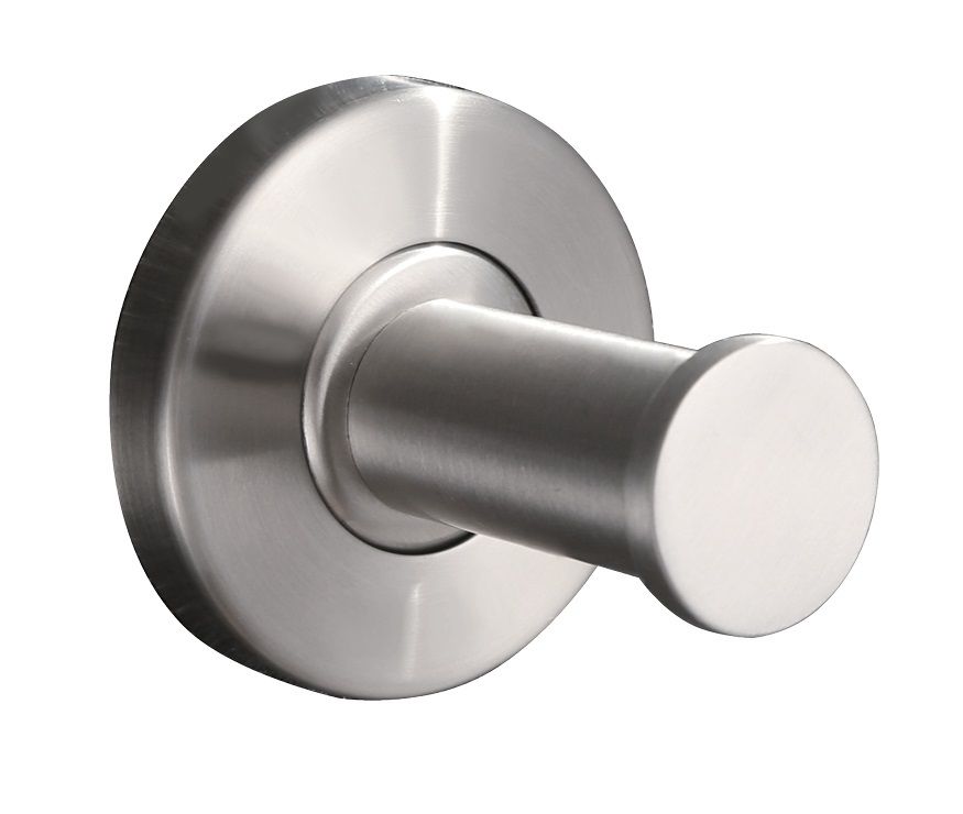 Wiesbaden Handdoekhaak James Enkel RVS - RVS - 8718858071760