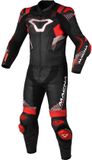 Macna Armadyl Geperforeerd tweedelig motorfiets lederen pak - Zwart/rood/wit - Maat 56