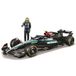 Bburago F1 Mercedes AMG W15#44 Hammilton incl. figuur racer (2024) - modelauto formule 1 schaal 1:24, originele verzamelaarsauto speelgoedauto, vanaf 14 jaar (18-28069H)