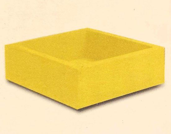 Quattro Colori Papercliphouder - Geel - 8 x 8 cm - Met Paperclips