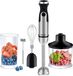Mixeur plongeant 1200 W - HB-3302 - set 5-en-1 avec hachoir, accessoire hachoir à viande, fouet, gobelet à smoothie - acier inoxydable - 0,8-1,1 litre - 220-240 V - noir