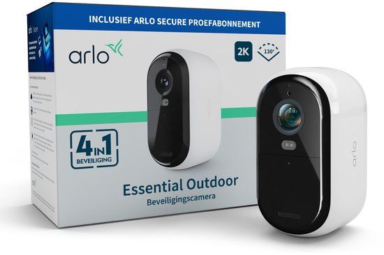 Arlo Essential2 2K beveiligingscamera - White