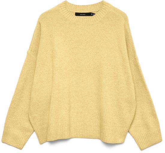 VERO MODA VMBOOM LS O-NECK PULLOVER GA NOOS Dames Gebreide Truien XL Golden Haze