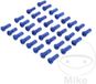 rayon Jeu d'écrous de rayon avant 32 Pièces Alu Bleu