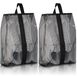 Icecat Sac de voyage imperméable pour chaussures, 2 pièces Noir