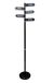 Aspect Cities Vrijstaande kapstok, zwarte afwerking, met 5 draaibare stedenkleerhangers, hoogwaardig, Hongkong, Londen, New York, Sydney, staal, 28 dia x 173 (H) cm