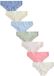 Next Dames Set van 7 Brazilian slips van kant en katoen - Blauw