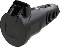 PC Electric 2512-ssc Koppeling met randaarde Rubber 250 V Zwart IP54