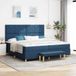 Maison Exclusive - Lit boxspring avec tête de lit, bleu, 200 x 200 cm, rembourré