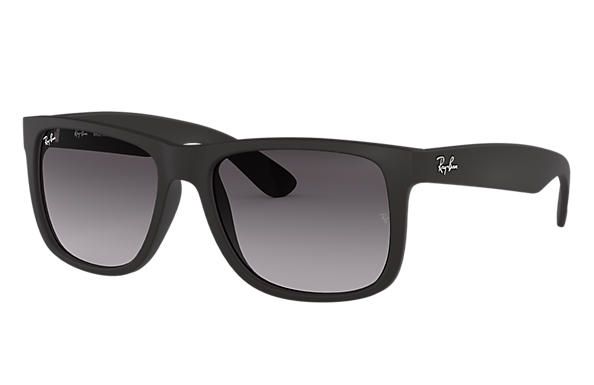 Ray-Ban Justin Classic Zonnebril - Wayfarer - Vierkant - Zwart - Grijs - Heren