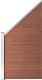 vidaXL Schuttingpaneel 95x(105-180) cm HKC bruin