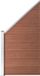 vidaXL Schuttingpaneel 95x(105-180) cm HKC bruin