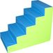 Grote Trap Figuur 100x80x60cm Azul/Verde