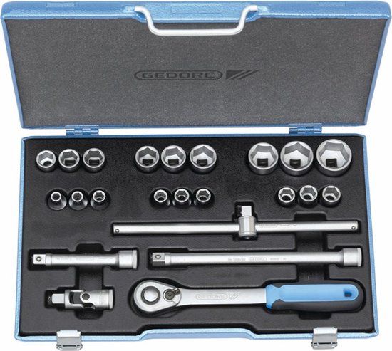 Gedore Dopsleutelset 1/2 inch 8-32mm (23-dlg)