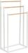 ITEM Porte-serviettes - bambou - salle de bain - blanc - 3 barres - étendoir - L45xP22xH85 cm