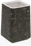 3869 Versa Tandenborstelhouder Zwart Keramisch Plastic 7 x 10 x 7 cm