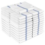 Zeppoli Theedoekenset - 45 stuks witte keukendoeken - 100% natuurlijke katoenen vaatdoeken - Zachte en absorberende meelzakhanddoeken maken ze geweldige staafdoeken