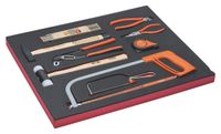 Bahco Foaminlay Fit&Go 3/3 met slaggereedschap | tangen en metaalzagen - 9-delig - FF1A41