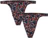 HOM G-String Malcom Zwart/Rood Paisley Heren XL