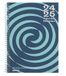 ADDITIO Secundaire kalender, 12 tot 16 jaar, schoolagenda 2024-25, weekoverzicht, september 2024 tot juni 2025, 15 x 21 cm, Spaans, turquoise/blauw, koraal/blauw, pastelgroen/blauw